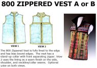 800 Zippered Vest Downloadable Pattern